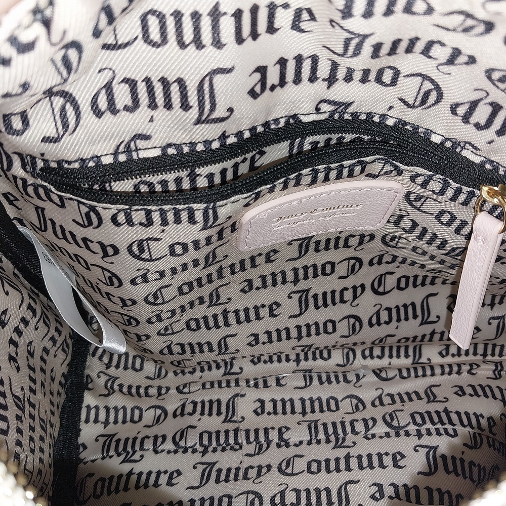 Juicy Couture Pale Pink Embossed Satchel Shoulder Bag- NWOT - Picture 3 of 4